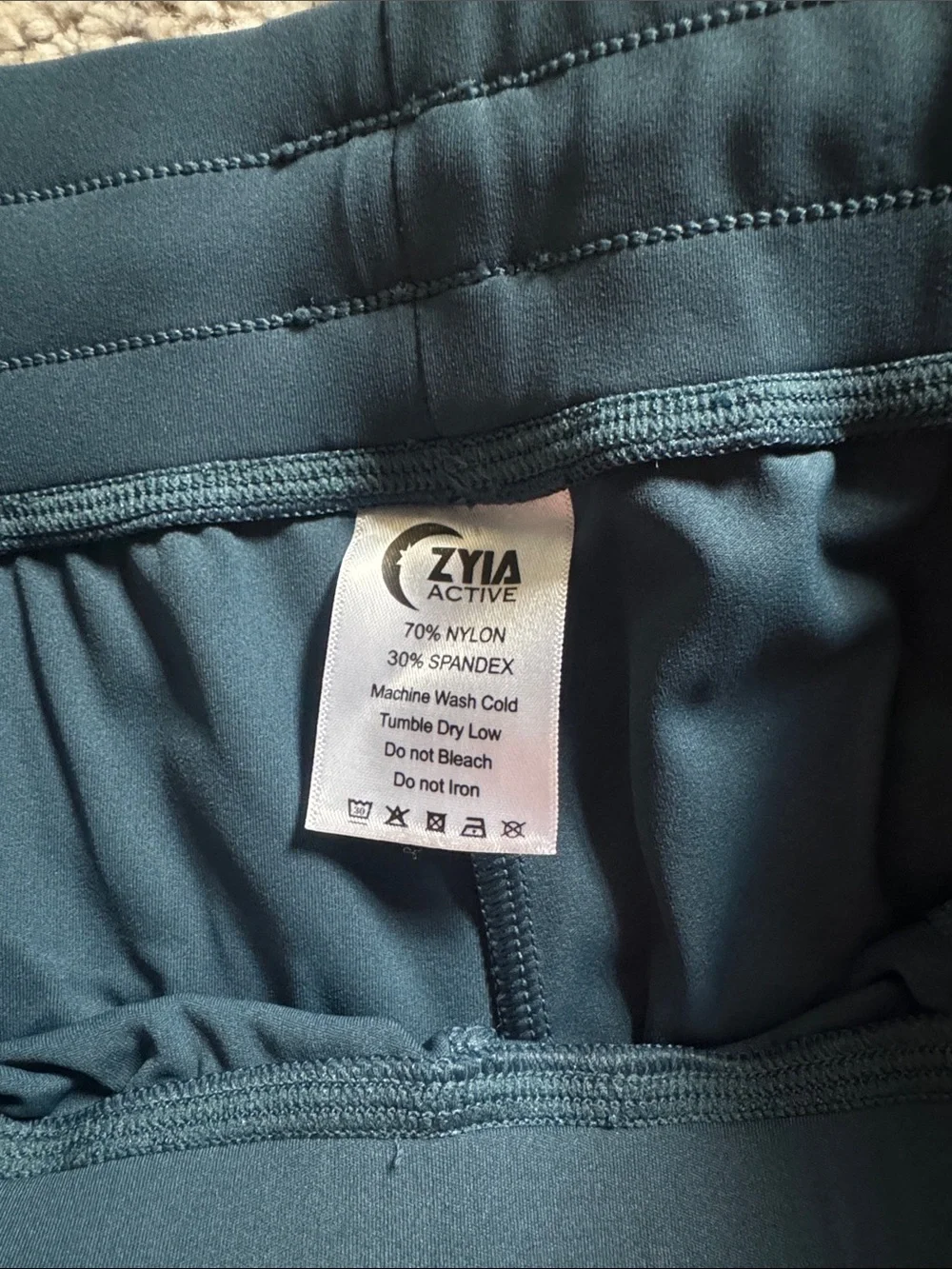 ZYIA Teal Peak Zipper Joggers